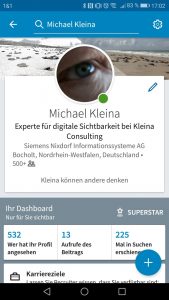 Michael Kleina Social Media LinkedIn 169x300 - Endlich sichtbar in Facebook, Twitter und Co.